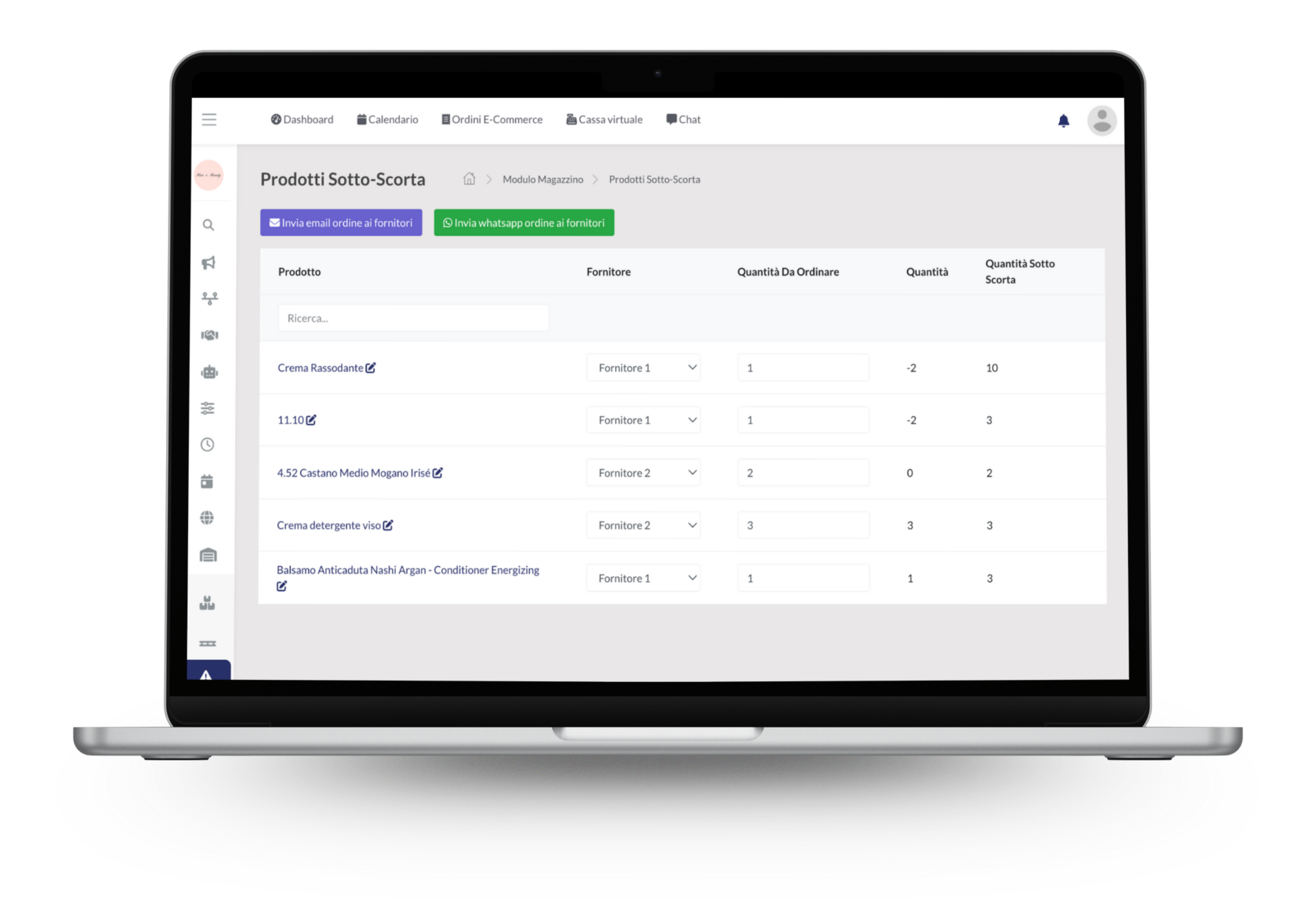 programma per magazzino